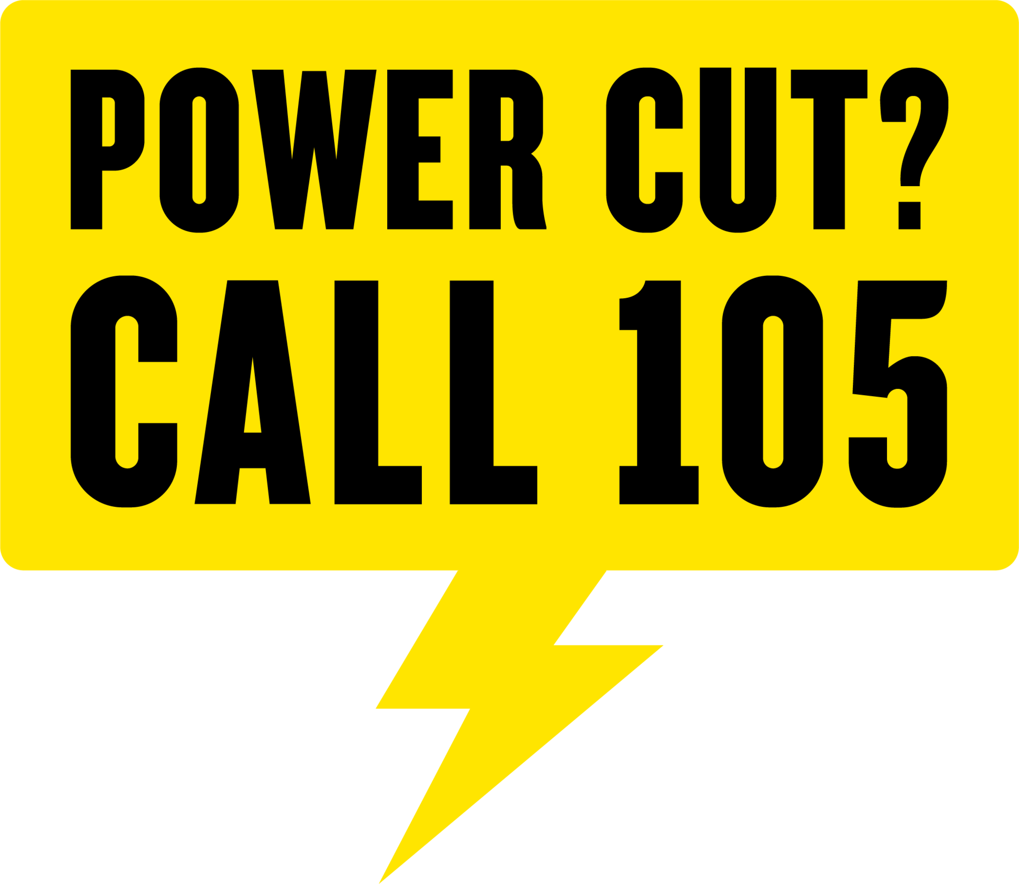 power cut call 105
