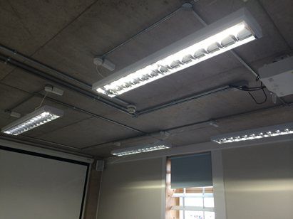 Lights on ceiling